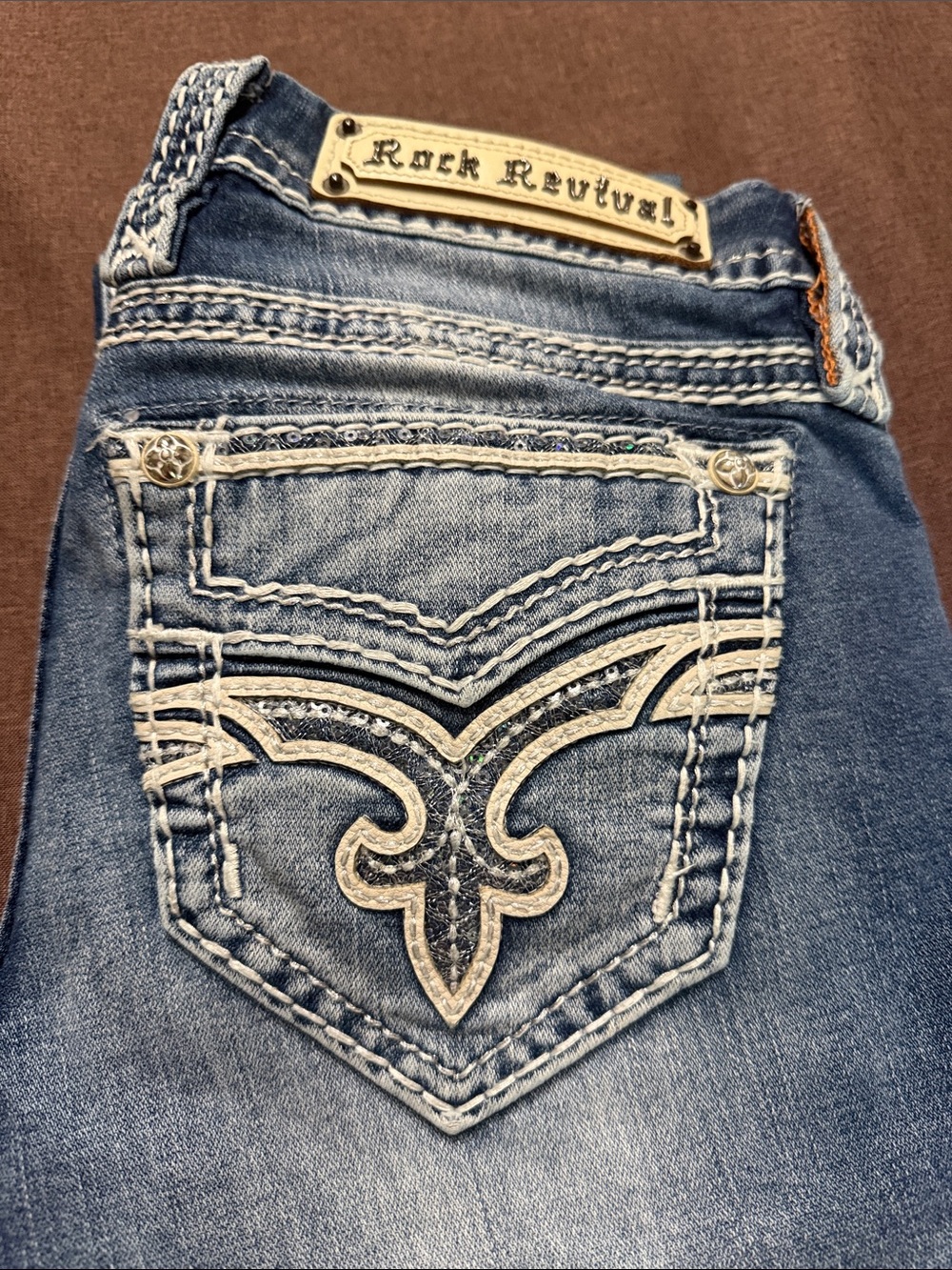 Rock Revival Liri straight jeans sz25